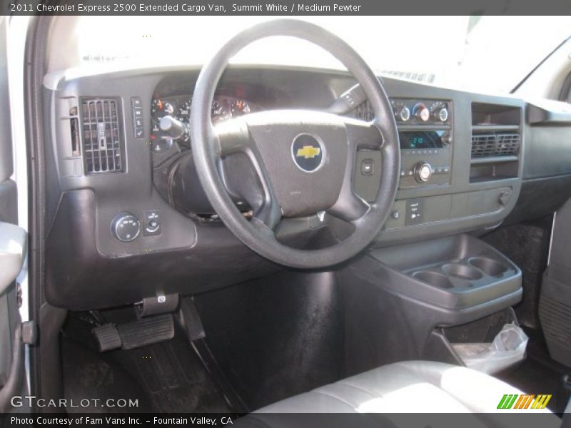 Dashboard of 2011 Express 2500 Extended Cargo Van