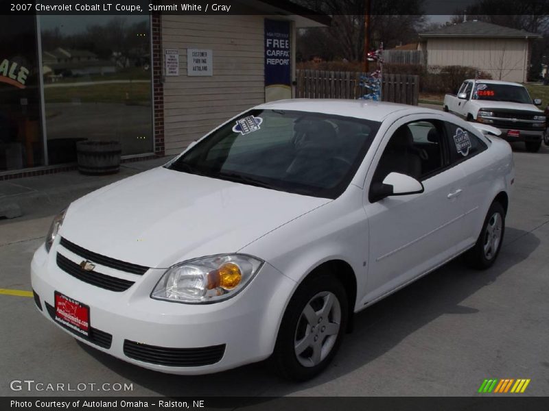 Summit White / Gray 2007 Chevrolet Cobalt LT Coupe