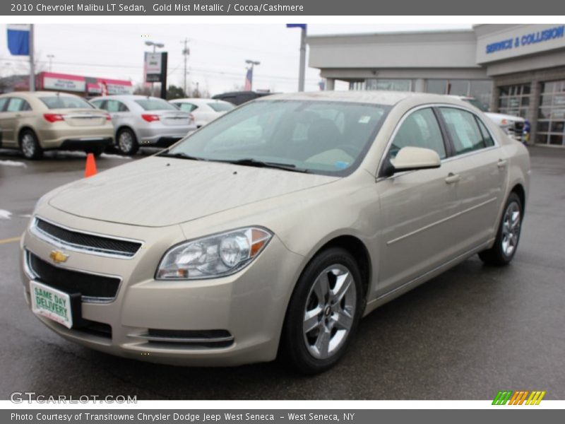 Gold Mist Metallic / Cocoa/Cashmere 2010 Chevrolet Malibu LT Sedan