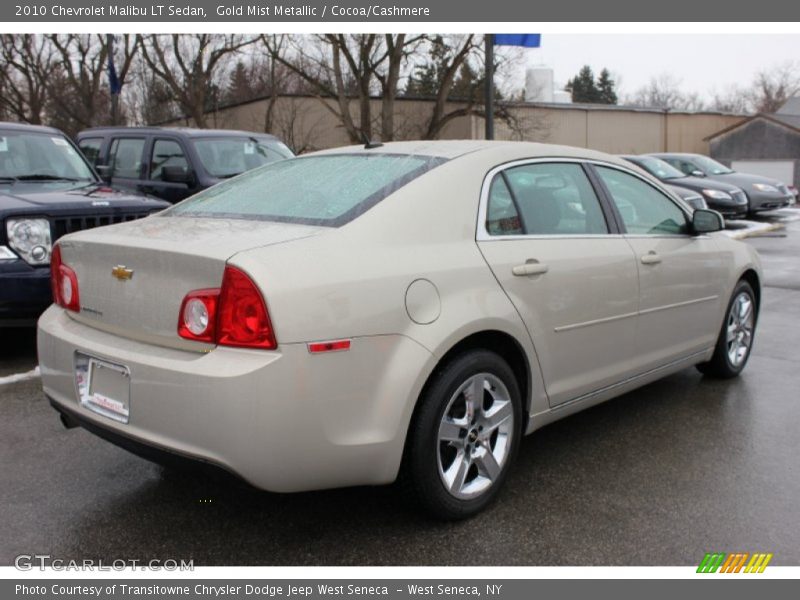 Gold Mist Metallic / Cocoa/Cashmere 2010 Chevrolet Malibu LT Sedan