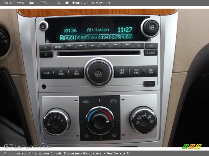 Gold Mist Metallic / Cocoa/Cashmere 2010 Chevrolet Malibu LT Sedan