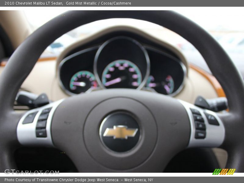 Gold Mist Metallic / Cocoa/Cashmere 2010 Chevrolet Malibu LT Sedan