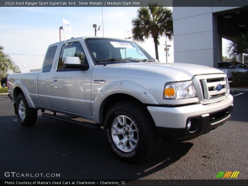 Silver Metallic / Medium Dark Flint 2010 Ford Ranger Sport SuperCab 4x4