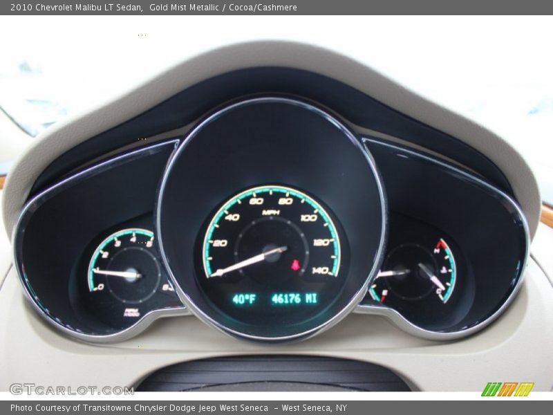 Gold Mist Metallic / Cocoa/Cashmere 2010 Chevrolet Malibu LT Sedan