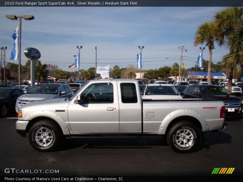 Silver Metallic / Medium Dark Flint 2010 Ford Ranger Sport SuperCab 4x4