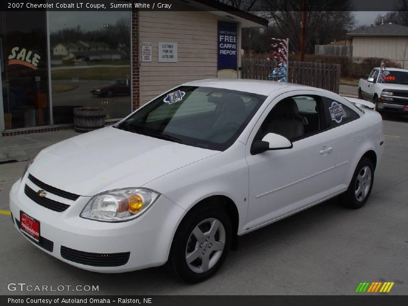Summit White / Gray 2007 Chevrolet Cobalt LT Coupe