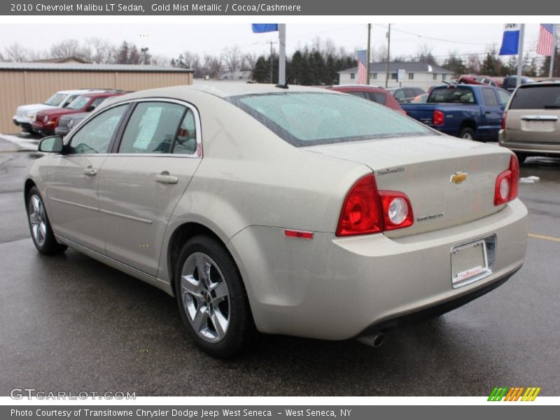 Gold Mist Metallic / Cocoa/Cashmere 2010 Chevrolet Malibu LT Sedan