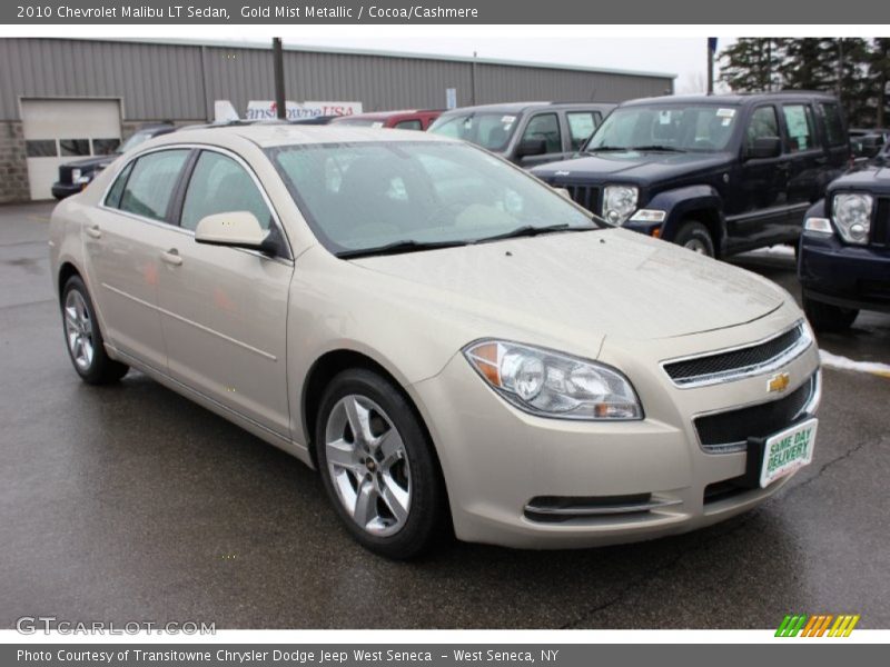 Gold Mist Metallic / Cocoa/Cashmere 2010 Chevrolet Malibu LT Sedan