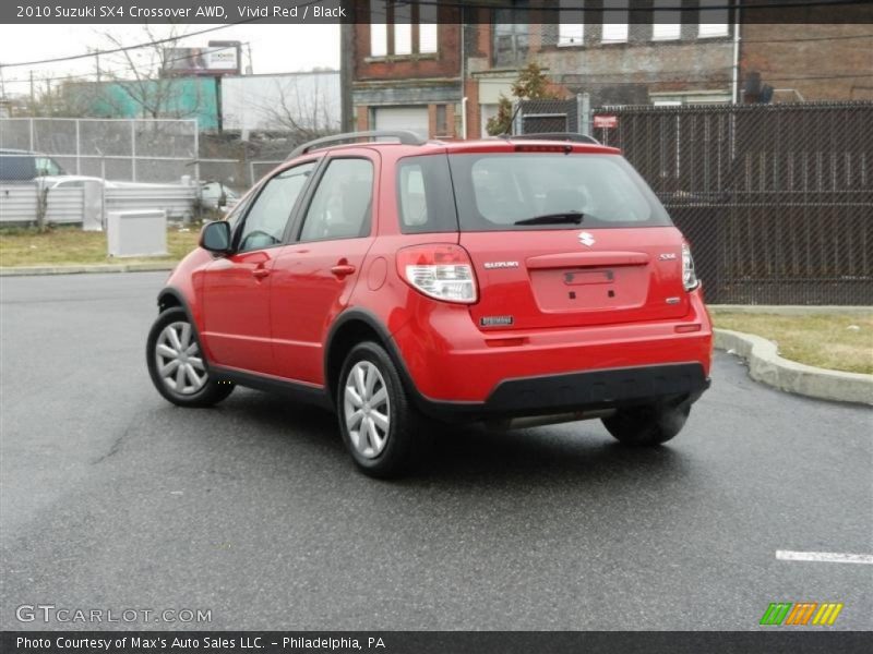 Vivid Red / Black 2010 Suzuki SX4 Crossover AWD