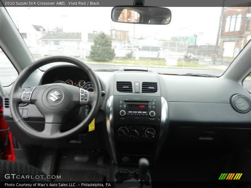 Vivid Red / Black 2010 Suzuki SX4 Crossover AWD