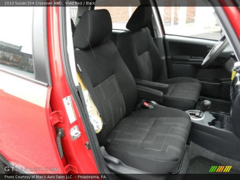 Vivid Red / Black 2010 Suzuki SX4 Crossover AWD