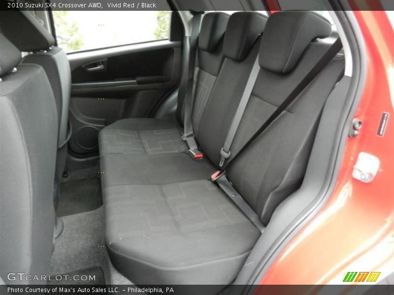 Vivid Red / Black 2010 Suzuki SX4 Crossover AWD