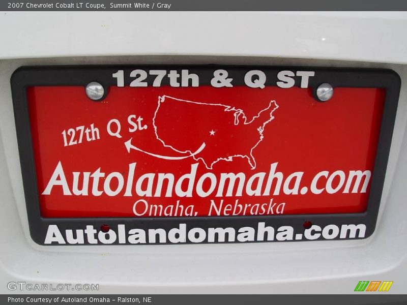 Summit White / Gray 2007 Chevrolet Cobalt LT Coupe
