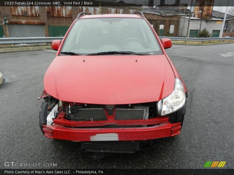 Vivid Red / Black 2010 Suzuki SX4 Crossover AWD
