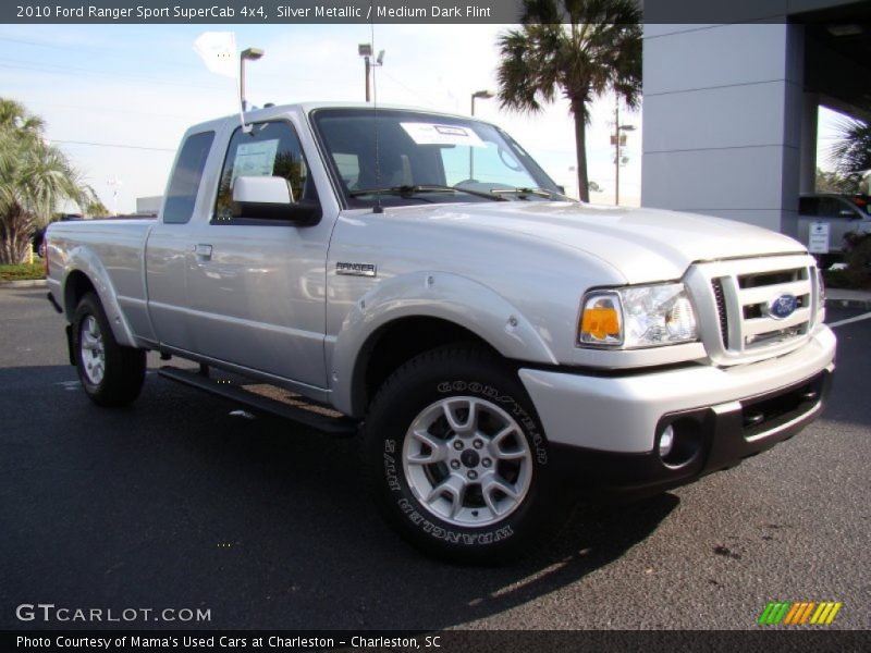 Silver Metallic / Medium Dark Flint 2010 Ford Ranger Sport SuperCab 4x4
