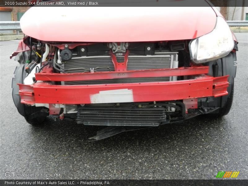 Vivid Red / Black 2010 Suzuki SX4 Crossover AWD
