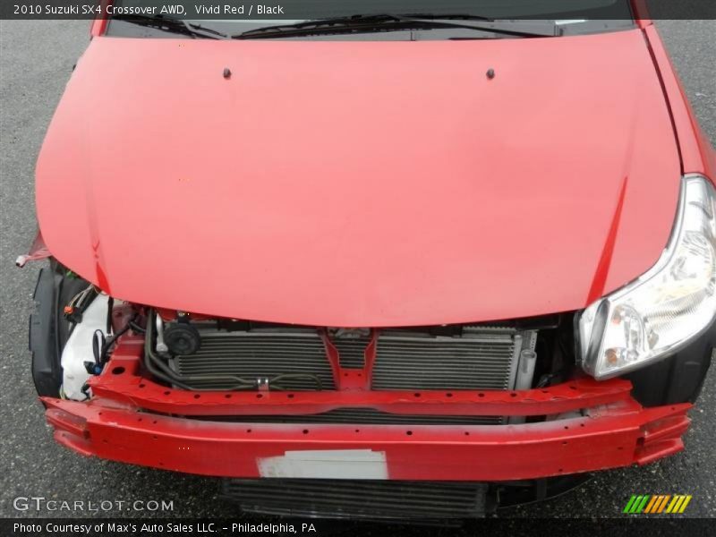 Vivid Red / Black 2010 Suzuki SX4 Crossover AWD