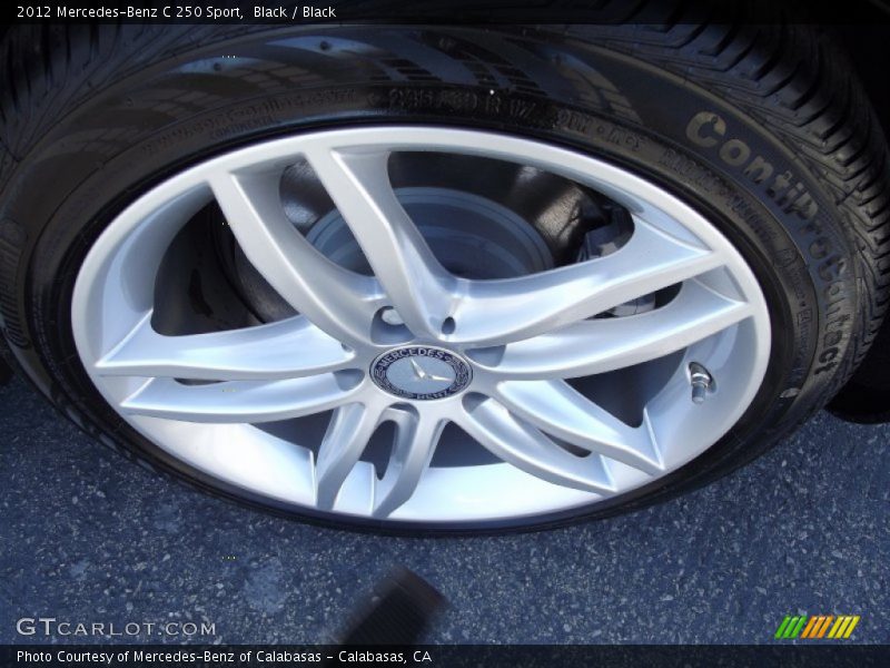 Black / Black 2012 Mercedes-Benz C 250 Sport