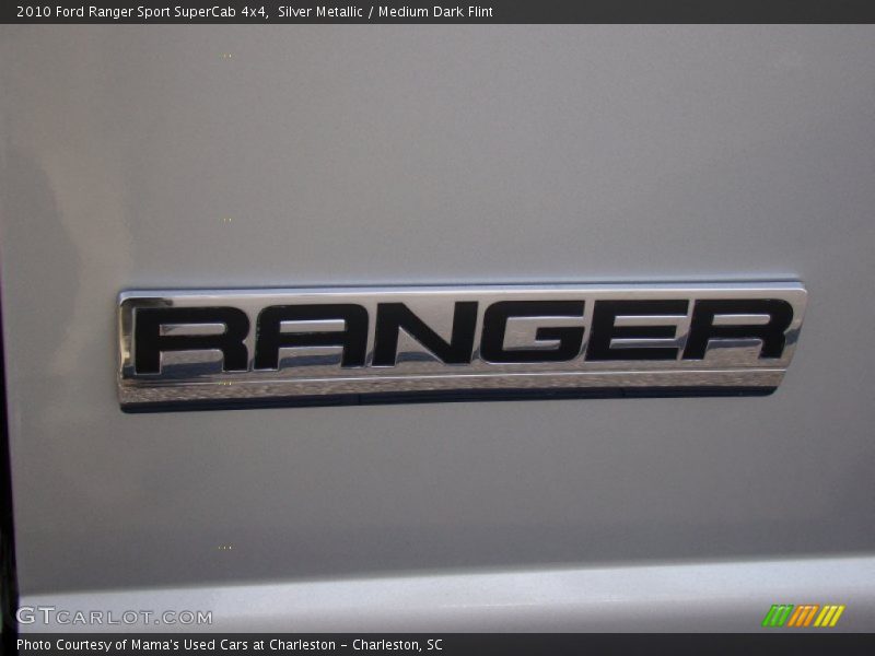 Silver Metallic / Medium Dark Flint 2010 Ford Ranger Sport SuperCab 4x4