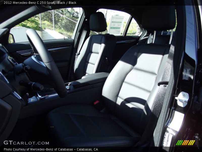 Black / Black 2012 Mercedes-Benz C 250 Sport