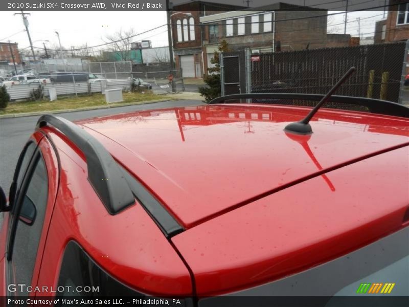 Vivid Red / Black 2010 Suzuki SX4 Crossover AWD