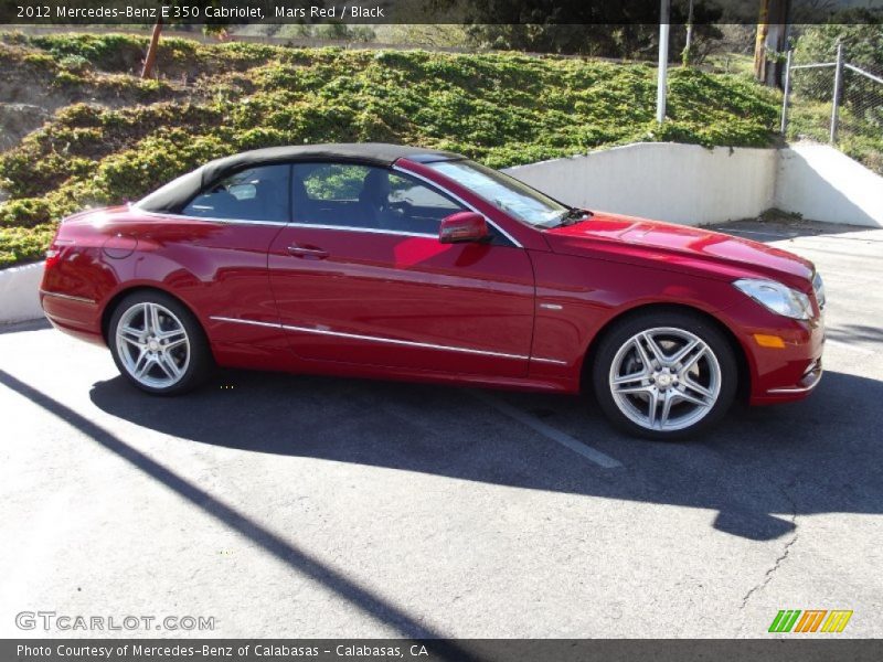 Mars Red / Black 2012 Mercedes-Benz E 350 Cabriolet