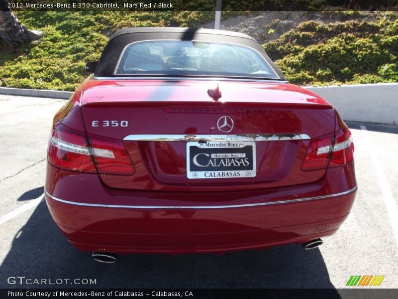 Mars Red / Black 2012 Mercedes-Benz E 350 Cabriolet