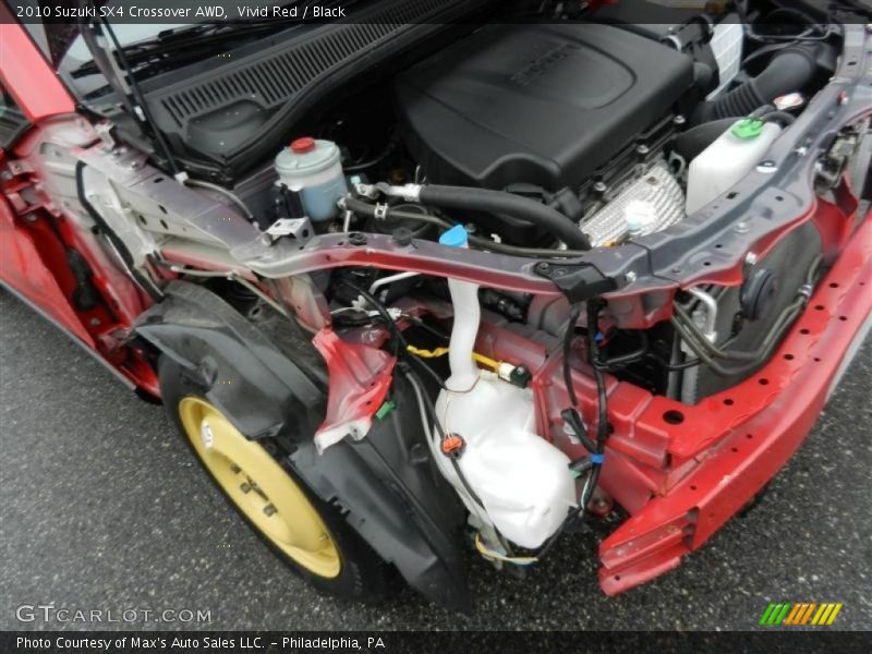 Vivid Red / Black 2010 Suzuki SX4 Crossover AWD