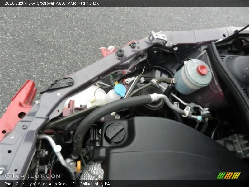 Vivid Red / Black 2010 Suzuki SX4 Crossover AWD