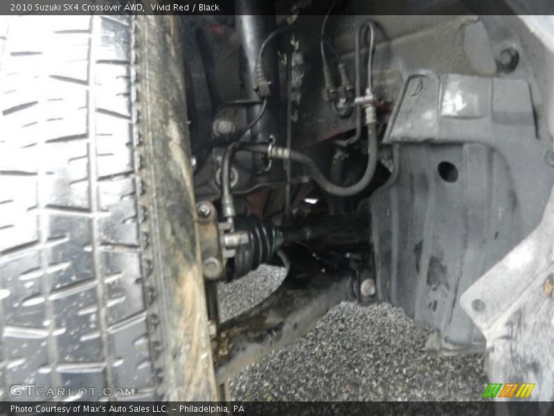 Vivid Red / Black 2010 Suzuki SX4 Crossover AWD