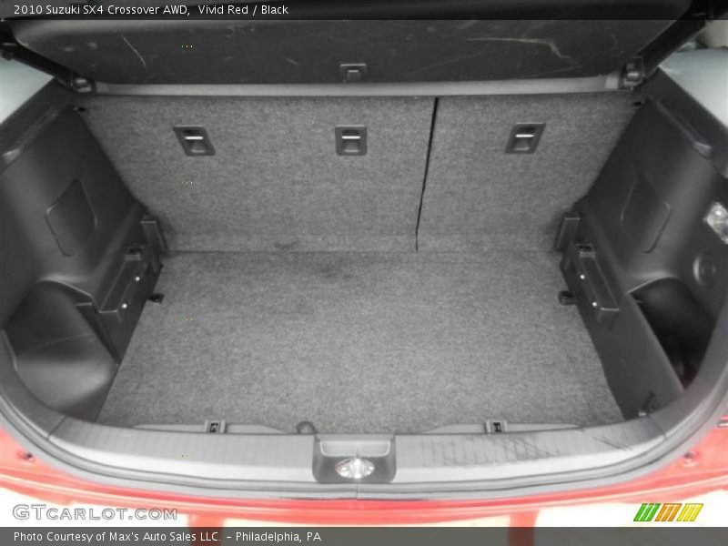 Vivid Red / Black 2010 Suzuki SX4 Crossover AWD