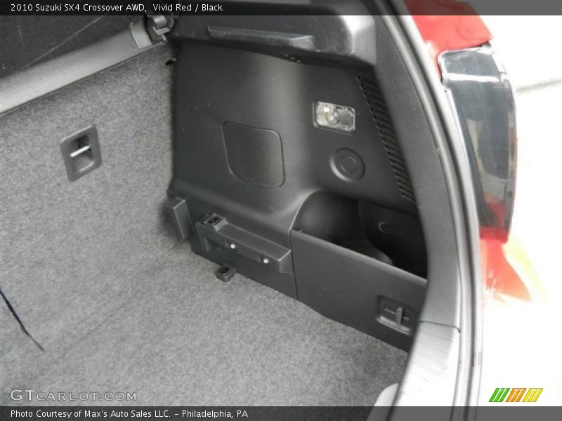 Vivid Red / Black 2010 Suzuki SX4 Crossover AWD