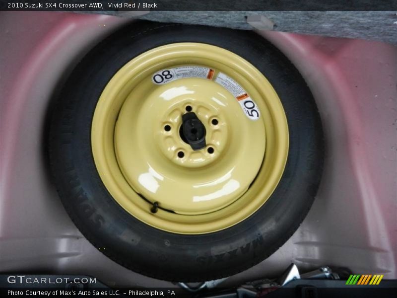 Vivid Red / Black 2010 Suzuki SX4 Crossover AWD