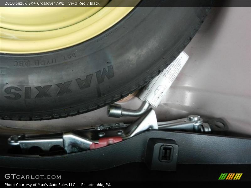 Vivid Red / Black 2010 Suzuki SX4 Crossover AWD