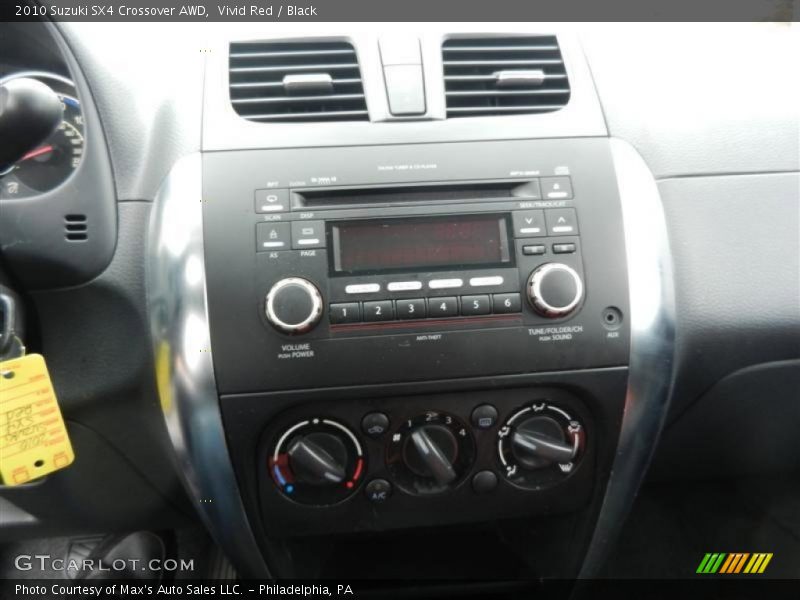 Vivid Red / Black 2010 Suzuki SX4 Crossover AWD