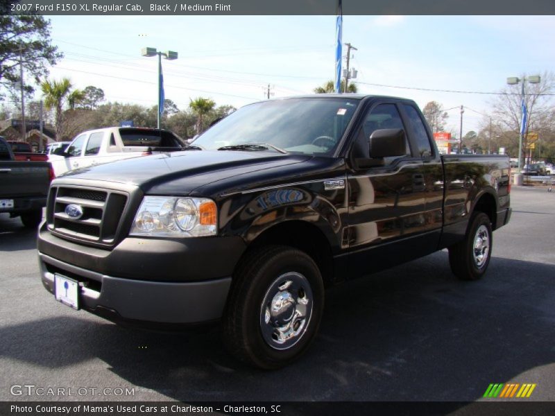 Black / Medium Flint 2007 Ford F150 XL Regular Cab