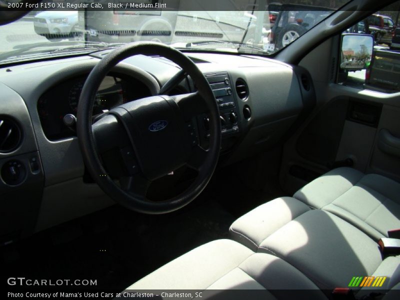 Black / Medium Flint 2007 Ford F150 XL Regular Cab