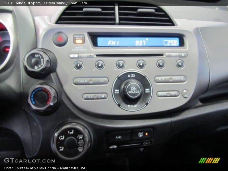 Taffeta White / Sport Black 2010 Honda Fit Sport