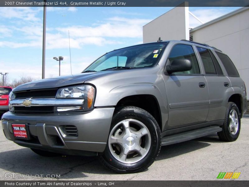 Graystone Metallic / Light Gray 2007 Chevrolet TrailBlazer LS 4x4