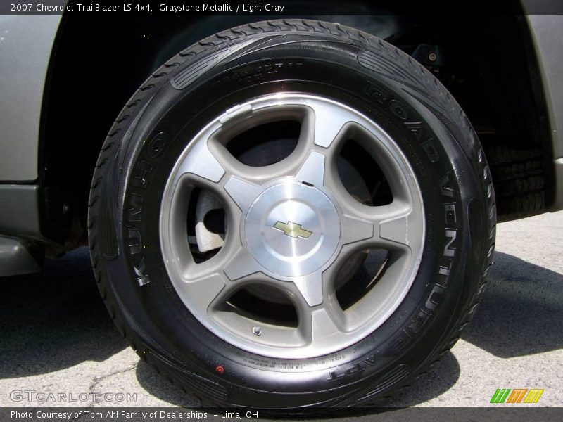 Graystone Metallic / Light Gray 2007 Chevrolet TrailBlazer LS 4x4