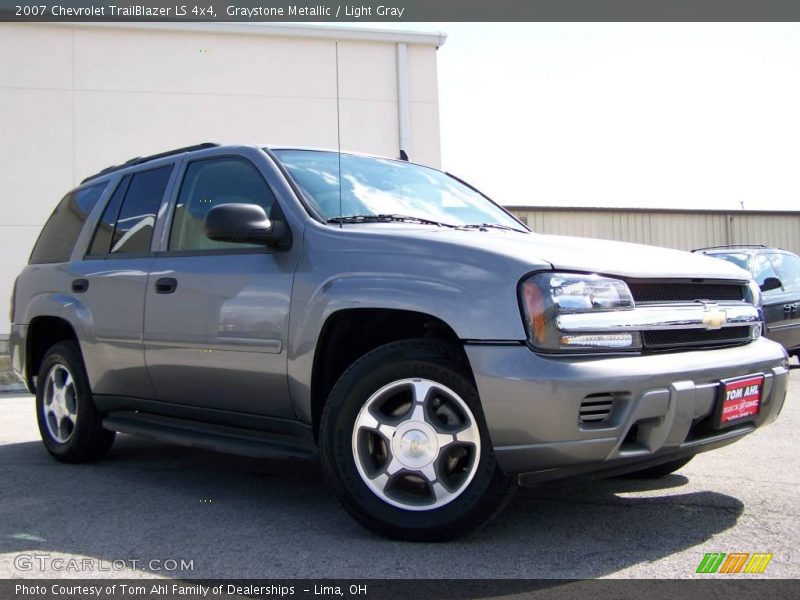 Graystone Metallic / Light Gray 2007 Chevrolet TrailBlazer LS 4x4