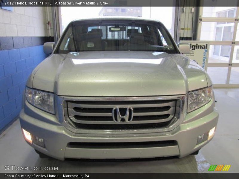 Alabaster Silver Metallic / Gray 2012 Honda Ridgeline RTL