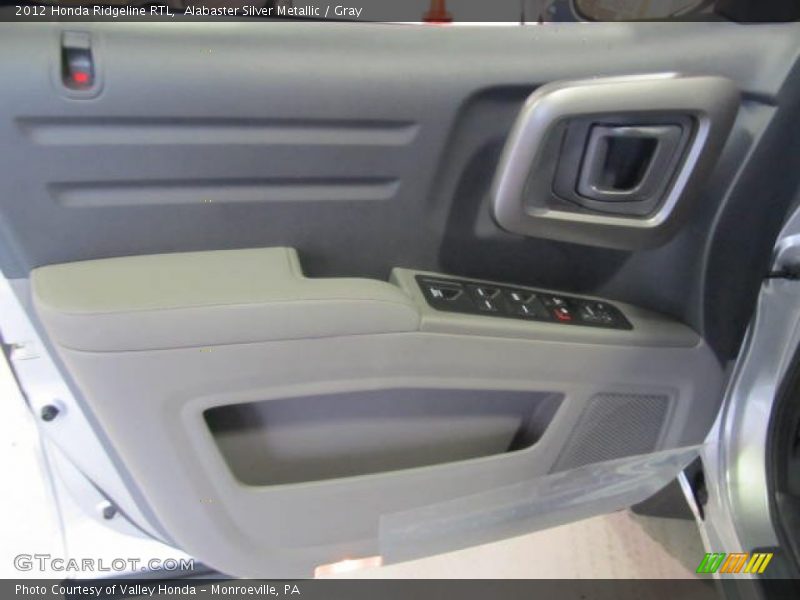Alabaster Silver Metallic / Gray 2012 Honda Ridgeline RTL