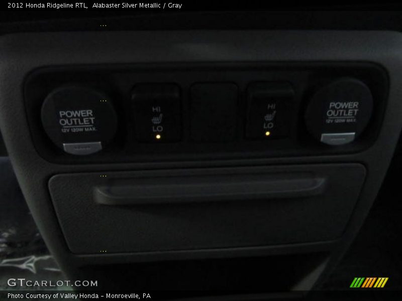 Alabaster Silver Metallic / Gray 2012 Honda Ridgeline RTL