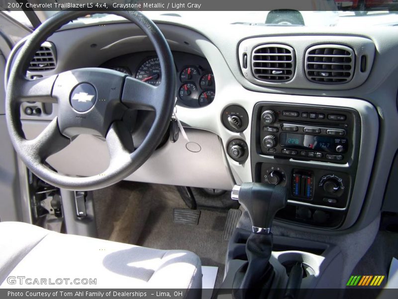 Graystone Metallic / Light Gray 2007 Chevrolet TrailBlazer LS 4x4