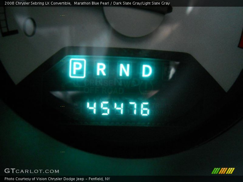Marathon Blue Pearl / Dark Slate Gray/Light Slate Gray 2008 Chrysler Sebring LX Convertible