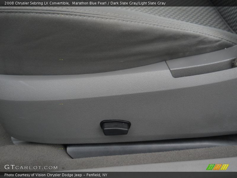 Marathon Blue Pearl / Dark Slate Gray/Light Slate Gray 2008 Chrysler Sebring LX Convertible