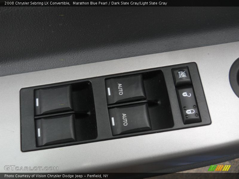 Marathon Blue Pearl / Dark Slate Gray/Light Slate Gray 2008 Chrysler Sebring LX Convertible