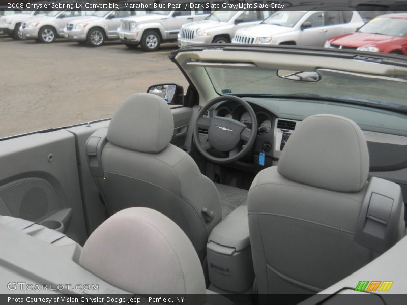 Marathon Blue Pearl / Dark Slate Gray/Light Slate Gray 2008 Chrysler Sebring LX Convertible