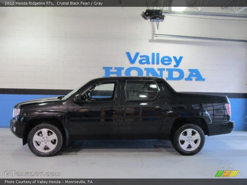 Crystal Black Pearl / Gray 2012 Honda Ridgeline RTL
